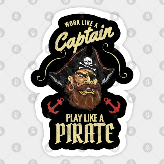 Pirate Sticker by SpottydoggCreatives